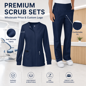 Offre Spéciale : Ensembles de Blouses Chirurgicales Confortables et Légers à Séchage Rapide avec Taille Élastique pour Hôpitaux, Cliniques Dentaires, Spas et Salons de Beauté - Product Image 4