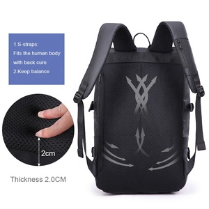 Ustom aoking-mochila impermeable de viaje para hombre, bolso de viaje de 17 pulgadas para estudiantes - Product Image 3