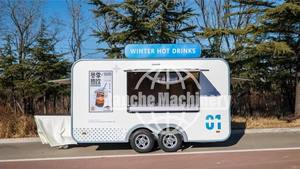 Mobile Supply Food Trailer Us Standard Food Cart on Wheels <b>Small</b> Fiberglass Food Concession Trucks with Grill and Fryer - Product Image 6