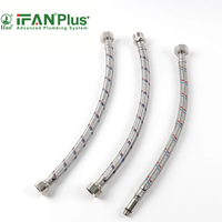 IFANPLUS échantillon gratuit tuyau de plomberie tuyau de douche de salle de bain tuyau flexible tressé en acier inoxydable