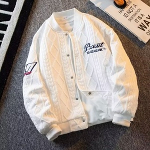 Custom Eco-Friendly <b>Thin</b> College Embroidered Baseball Reversible Bomber <b>Jacket</b> for <b>Men</b> - Product Image 3