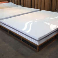 Vente en gros de plaques acryliques blanches personnalisées 2m*3m, découpe gratuite, livraison rapide pour meubles, vitrine, mur décoratif