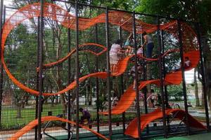 ISO 9001 sertifikalı ticari büyük açık eğlence ekipmanları çocuk oyunları oyun alanı tırmanma yapısı paslanmaz çelik - Product Image 5