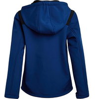 Fabrik OEM ODM Hochwertige Maßgefertigte Kinder-Softshell-Jacken PU Vintage Stehkragen Wasserdicht Ohne Kapuze für Winter Vorderseitig