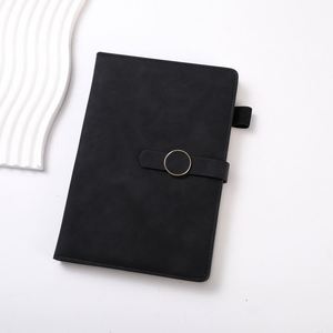 Luxury Blue Pu Leather Notebook Pen Custom Diary Thermos Cup Note Book Gift Set With Water Bottle - Product Image 2