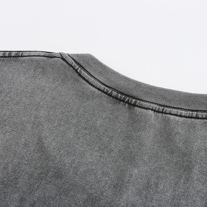 Camiseta Vintage Oversize para Hombre, Tallas Grandes, 230 g/m², 100% Algodón, Hombro Caído, Lavado Ácido, Transpirable, Anti-Pilling - Product Image 6