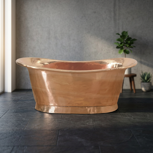 Baignoire en cuivre martelé antique, baignoire double à pieds, baignoire en cuivre bon marché où la tradition rencontre le luxe moderne, à pieds - Product Image 3