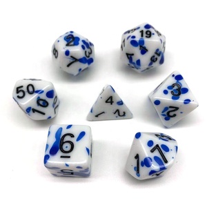 Màu sắc tuyệt đẹp khác nhau OEM đa diện DND Acrylic Dice Set cho bảng trò chơi hội đồng quản trị - Product Image 3