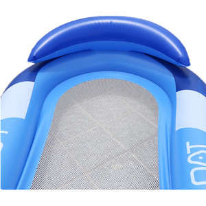 Hamaca reclinable de malla plegable inflable de PVC con respaldo cómodo para reposabrazos para el hogar o parques acuáticos al aire libre para adultos - Product Image 5