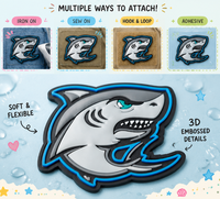 Patch en PVC thermocollant personnalisé, badge animal 3D, à appliquer sur les vêtements, décoration pour chapeau, veste, sac à dos, accessoires vestimentaires
