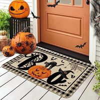Halloween-Türmatte & Willkommensmatten Rutschfeste Polyester Außendekoration Gruselige Haustürmatten