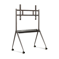 Support de sol TV portable mobile avec support de caméra en option pour écrans interactifs Chariot roulant réglable en hauteur avec roue