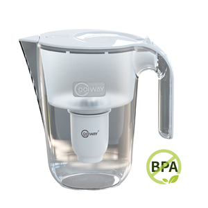 Pichet à eau manuel Coolway OEM/ODM avec filtre alcalin PH, capacité de 3,2 L, durée de vie du filtre de 60 jours - Product Image 1
