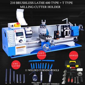 Venta Directa de Fábrica, Torno de Metal 210, Fresadora CNC Horizontal, Cortadores de Fresado, Motor de 850W, 220V, Portaherramientas de Fresado Tipo T Pequeño - Product Image 2