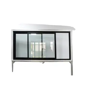 Tönungsglas-schiebefenster AU AS2047 Standard nicht wärmeverletzender Aluminiumrahmen-schiebefenster für Villa