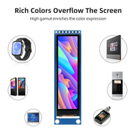 Modul LCD TFT 2,25 inci ST7789 76x284 262K Warna Antarmuka SPI 4-Kabel Konektor 8-Pin Pengontrol Layar IPS Suhu Operasi