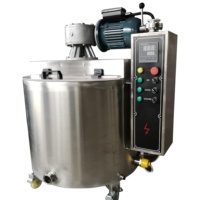 Pot à chocolat en acier inoxydable de 200 L, cuve de fusion et de mélange de chocolat, machine de stockage de chocolat