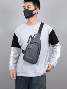 Nylon người đàn ông của túi ngực nhỏ Ba lô biểu tượng tùy chỉnh người đàn ông mới của túi duy nhất Crossbody Túi - Product Image 4