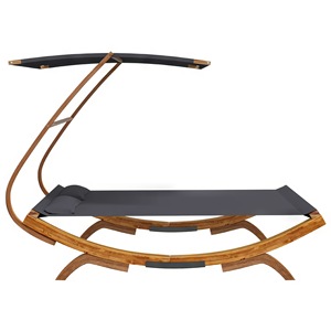 Fauteuil <span class=keywords><strong>suspendu</strong></span> <span class=keywords><strong>de</strong></span> jardin en bois pour véranda, patio, cour, balcon, chaise longue, balançoire paresseuse - Product Image 2