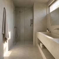 Revêtement en microciment sans joint, imperméable, peinture microciment pour murs et sols, texture Wabi Sabi, revêtement décoratif intérieur et extérieur