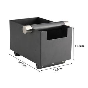 กล่องเคาะกาแฟเอสเปรสโซพร้อมฐานเครื่องอัดกาแฟกล่องเคาะกาแฟสแตนเลสพร้อมขาตั้ง portafilter (สีดำ) - Product Image 6