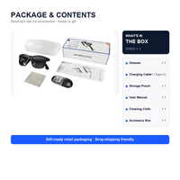 Lunettes audio intelligentes G10 Bluetooth 5.4 Musique sans fil Appels mains libres Contrôle tactile