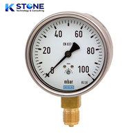 Long Life Low Maintenance IP65 Stainless Steel Pressure Gauge 0-10bar with Stable Movement and Anti-Fog Glass