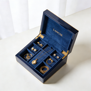 Scatole di Legno di Lusso Personalizzate per Anelli, Orecchini e Collane, Confezioni per Gioielli in Legno - Product Image 6