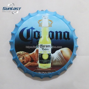 Plaques murales avec logo pour bouteilles de bière en métal personnalisées avec impression <span class=keywords><strong>offset</strong></span> Décoration en étain pour club - Product Image 6
