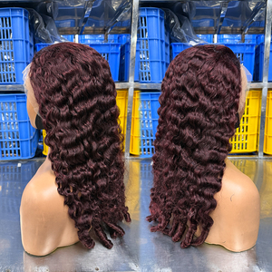 Peluca de Cabello Humano Natural Virgen Vietnamita al por Mayor 13x4 13x6 HD Frontal Suizo Rizado Birmano - Product Image 1