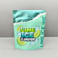 Emballage de sachets découpés sur mesure, pochette à fermeture éclair anti-odeur, forme spéciale pour le stockage de bonbons gélifiés et de collations