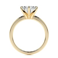 9K Gelbgold IGI-Zertifikat Labor-Diamantschmuck D-Farbe 3 Karat Ovaler Schliff Solitär Labor-Diamant Verlobungsring