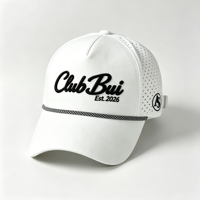 Chapeaux de golf personnalisés pour hommes Casquettes de baseball Style tendance 5 panneaux Corde de patch tissée ajustable Protection solaire étanche Formelle et sportive
