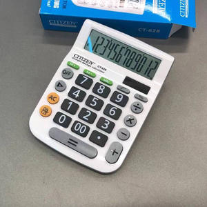 Calculadora de Escritorio Solar Citizen CT-628 de 12 Dígitos, Doble Fuente de Alimentación, Color Blanco, Modelo para Finanzas y Comercio - Product Image 5