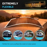 Panneau solaire flexible monocristallin 300W 100W Léger et facile à installer Module PV haute efficacité pour les activités de plein air