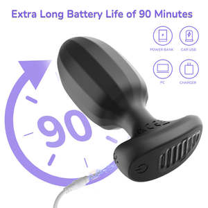 هزاز شرجي كهربائي يعمل بالتحكم عن بعد، لعبة سيليكون للنساء والرجال - Product Image 3