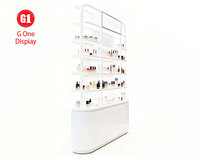 Vitrines en contreplaqué MDF personnalisées pour les magasins de cosmétiques de mode, design d'intérieur pour les magasins de parfums, aménagement