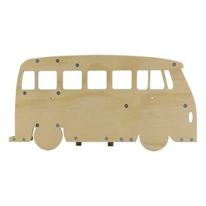 <b>Wall</b> Mounted Wooden Bus Shelves For Figurines And Blind Boxes Living Room <b>Display</b> Rack Multi Tier Storage Organizer - Product Image 3