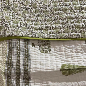 Qualité supérieure Kantha Patchwork couette Style Vintage reine taille coton KanthaQuilt doux réversible couverture d'hiver pour HotelUse - Product Image 1