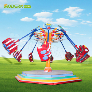 Manège Jump Ride Airborne Shot Ride en acier et fibre de verre pour 16 personnes, utilisation en intérieur/extérieur pour parcs d'attractions - Product Image 1