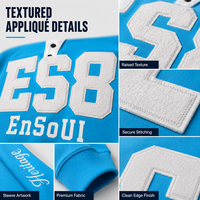 T-shirt surdimensionné personnalisé pour homme en coton 100 %, 320 g/m², à manches longues, avec broderie appliquée et lettres, style streetwear