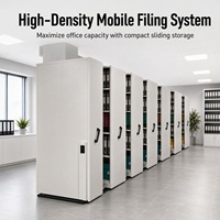 Système d'étagères mobiles compactes haute densité avec compression intelligente pour usage en atelier