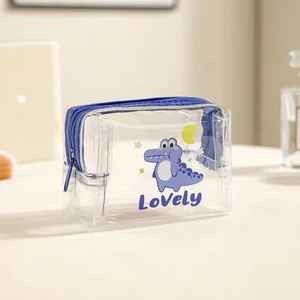 Cute Cartoon Animal Transparent PVC <b>Coin</b> Purse Kids Mini Portable Earphones Data Cable Organizer Women's Waterproof Makeup <b>Bag</b> - Product Image 6