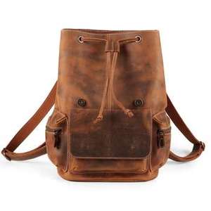 100% Genuine Leather Business Backpack Multi-Purpose <b>Laptop</b> & Travel Bag Vintage Luxury Style Leather Backpack Wholesale Price - Product Image 5