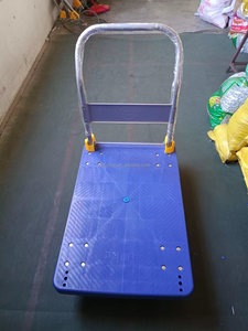 50×70cm 折りたたみ式プラットフォームガーデン用プラスチック製キッチンワゴン、耐荷重200kg、ポータブルハンドカート＆トロリー - Product Image 5