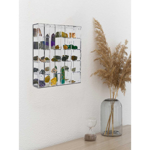 <span class=keywords><strong>Vitrine</strong></span> de roche transparente réglable boîte de <span class=keywords><strong>Collection</strong></span> acrylique pierres précieuses mallette de rangement cristal minéral objets de <span class=keywords><strong>collection</strong></span> <span class=keywords><strong>vitrine</strong></span> d'affichage - Product Image 6