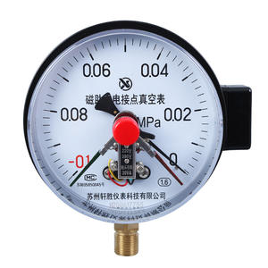 เกจวัดแรงดันแม่เหล็กสุญญากาศ Suzhou Xuan Sheng YXC-150 ขนาด 150 มม. -0.1 ถึง 0 MPa แบบเกลียว - Product Image 1