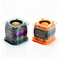 Haut-parleur compact léger, haut-parleur portable 5W 800mAh, ultra-léger, mini, portable, en matériau ABS, pour le jardin, l'extérieur, le transport quotidien