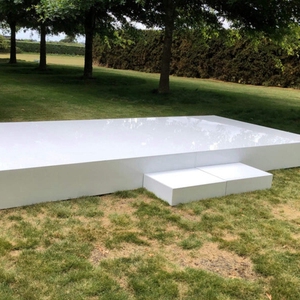 Scène de mariage portable en acrylique blanche de 1,22 x 1,22 m, à montage rapide, pour salle de banquet, location - Product Image 3