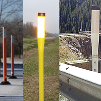Cônes de circulation poteau d'avertissement poteaux délinéateur poteau barrière colonne stationnement routier sécurité Base poteau marquage remplissable